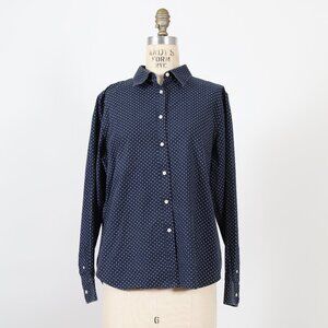Ralph Lauren Cotton Navy polkadots Button Down
